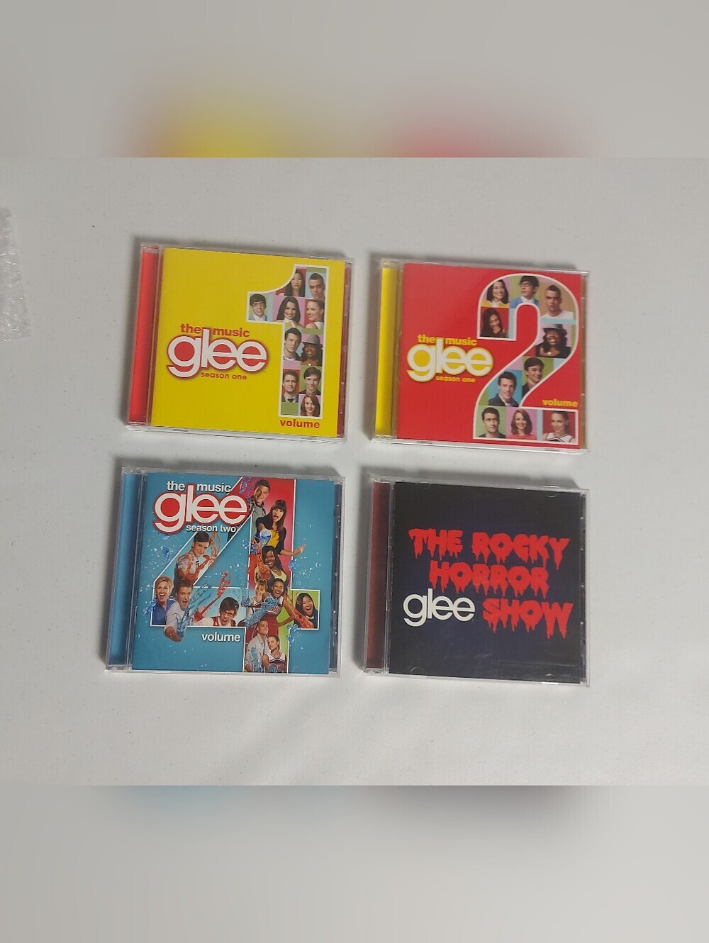 ​Glee The Music CD Lot of 4 - Season 1 Vol 1 & 2, Season 2 Vol 4, Rocky Horror